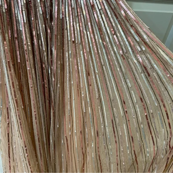 NWT Mac Duggal 4913M Rose Pink Sequin Embellished Gown - Picture 10 of 10